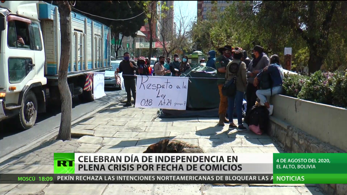 Bolivia: Celebran el Día de la Independencia en plena crisis por la fecha de los comicios