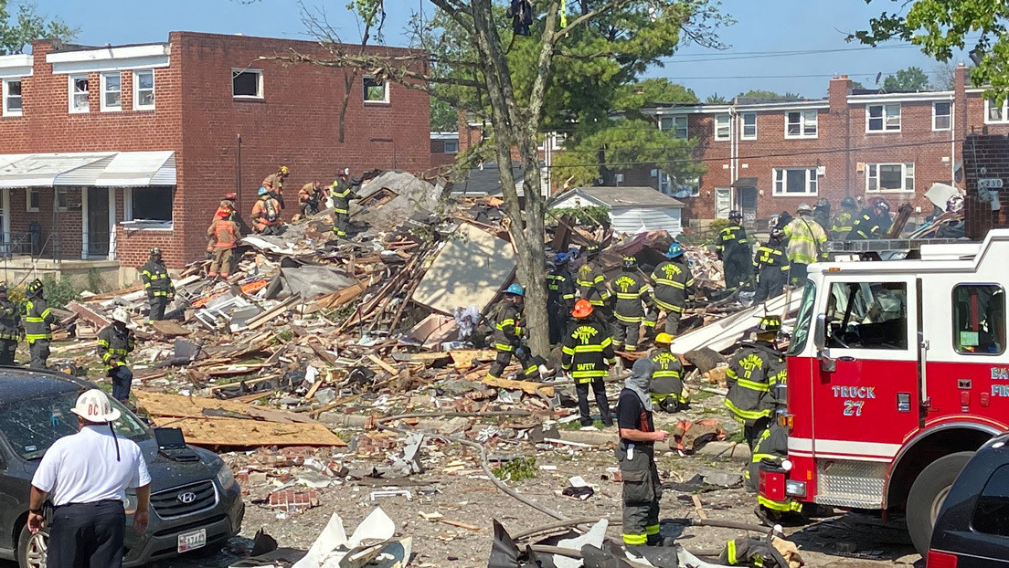 VIDEOS: Un muerto y al menos 2 heridos en estado crítico tras una gran explosión de gas en Baltimore