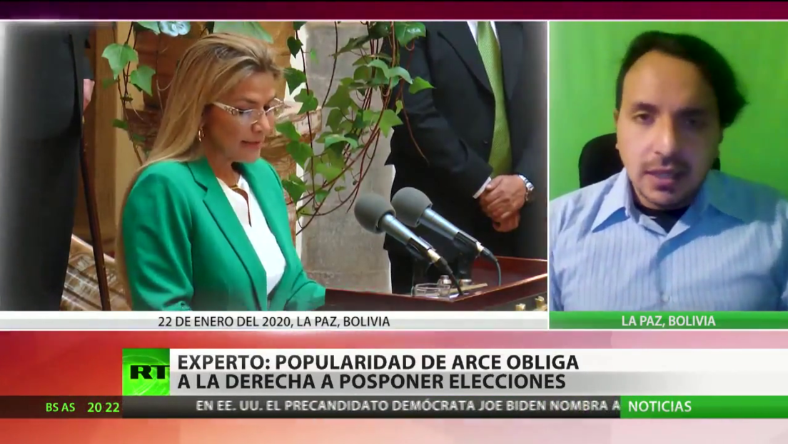Analista: "La popularidad de Arce obliga a Jeanine Áñez a posponer las elecciones en Bolivia"