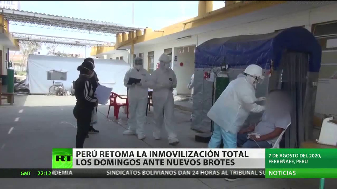 Perú retoma la inmovilización total los domingos ante nuevos brotes de covid-19
