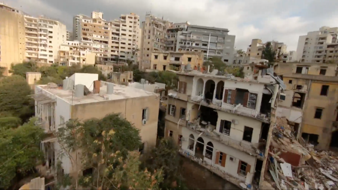 VIDEO: Imágenes aéreas de dron muestran la magnitud de la destrucción de las mortíferas explosiones de Beirut