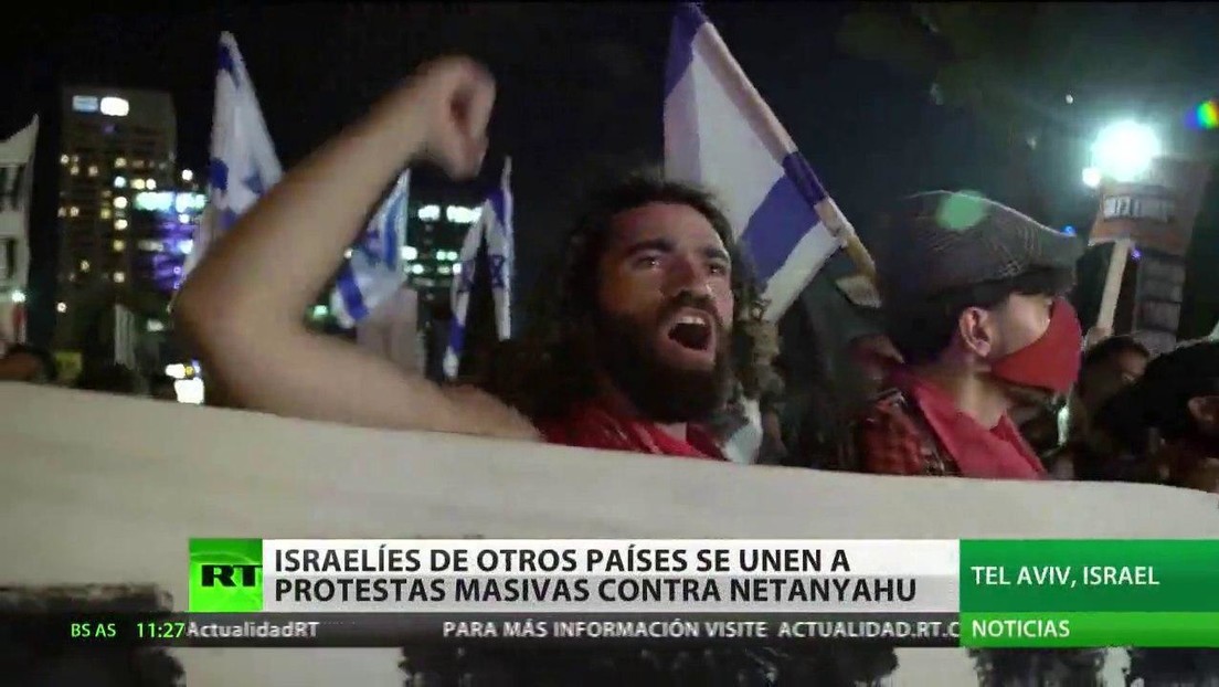 Israelíes en Europa y Norteamérica protestan contra Benjamín Netanyahu y exigen su salida