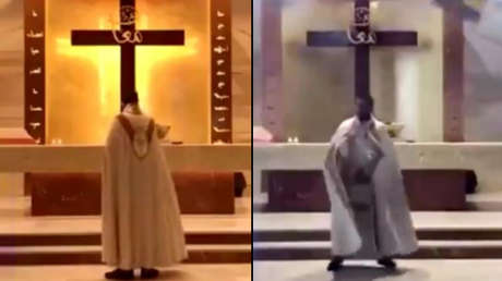 VIDEO: Caen escombros sobre los asistentes a una misa durante la gran explosión en Beirut