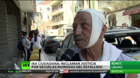 Ciudadanía reclama justicia por las secuelas del trágico estallido en Beirut