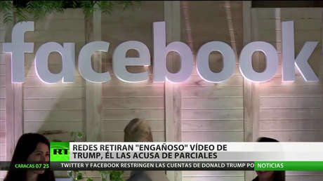 Redes sociales retiran un video "engañoso" de Trump mientras el equipo del presidente las acusa de parciales