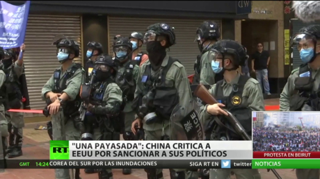 China critica a EE.UU. por sancionar a sus políticos y lo llama una "payasada"