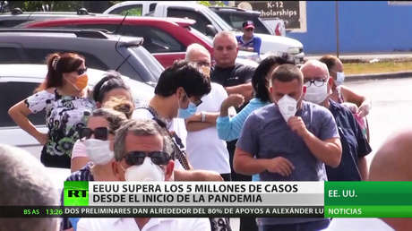 EE.UU. supera los 5 millones de contagios desde el inicio de la pandemia