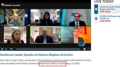¿"Régimen argentino de Maduro"? El error 'geográfico' en un video del Departamento de Defensa de EE.UU.