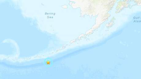 Un sismo de magnitud 5,7 se registra frente a las costas de Alaska