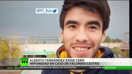 Alberto Fernández exige "cero impunidad" en el caso del desaparecido Facundo Castro