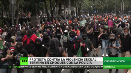 Ciudad de México: Protesta contra la violencia sexual termina en choques con la Policía