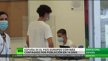 España registra la tasa de contagios más elevada de Europa en los últimos 14 días