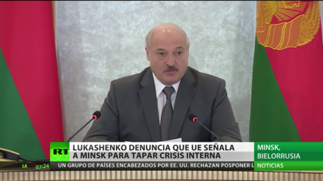 Lukashenko critica que la UE señale a Minsk para tapar su crisis interna