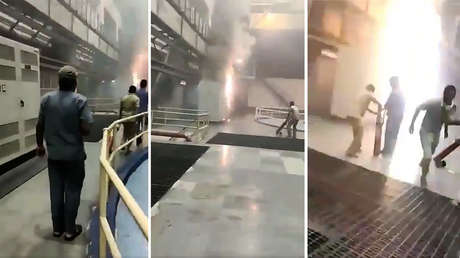 VIDEOS: Nueve empleados quedan atrapados en una presa hidroeléctrica en la India tras declararse un incendio