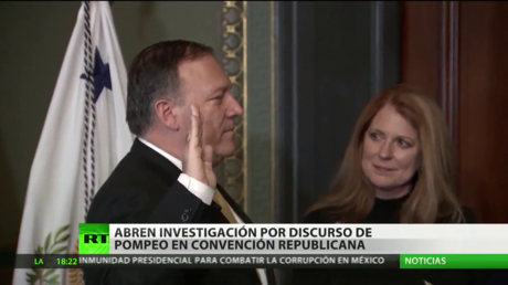 Abren investigación por discurso de Pompeo en la Convención Nacional Republicana