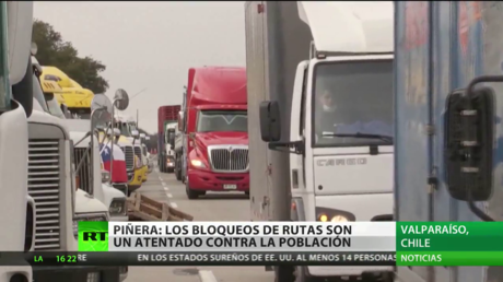 El presidente de Chile afirma que los bloqueos de carreteras son un atentado contra la población