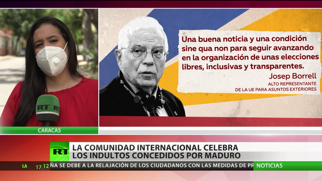 La comunidad internacional celebra los indultos concedidos por Maduro a varios opositores