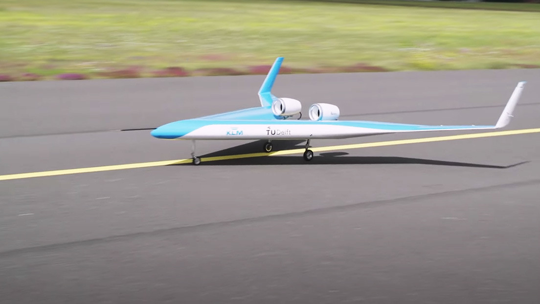 Ingenieros neerlandeses prueban un avión de pasajeros en forma de V