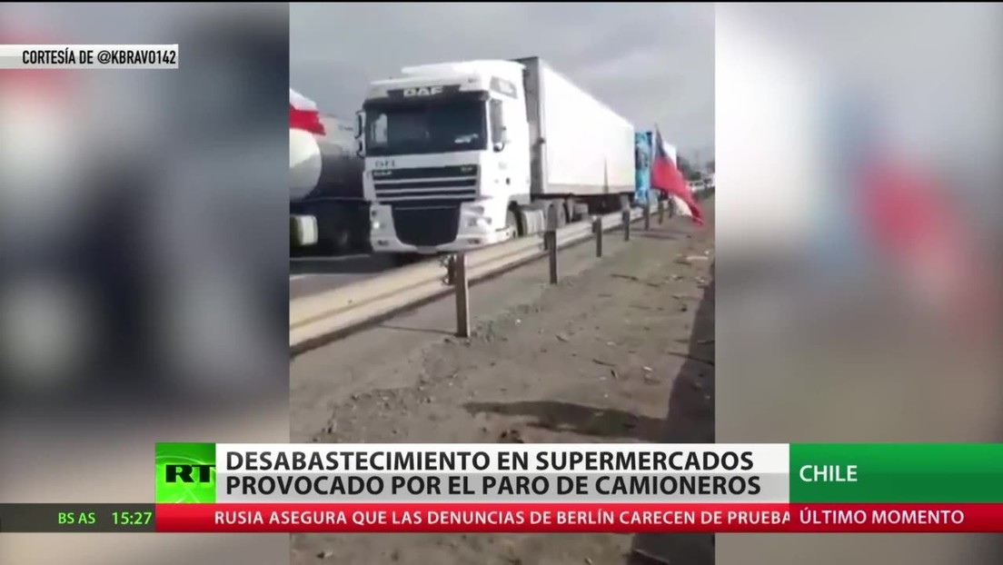 El paro de camioneros en Chile ya está impactando en el abastecimiento de productos