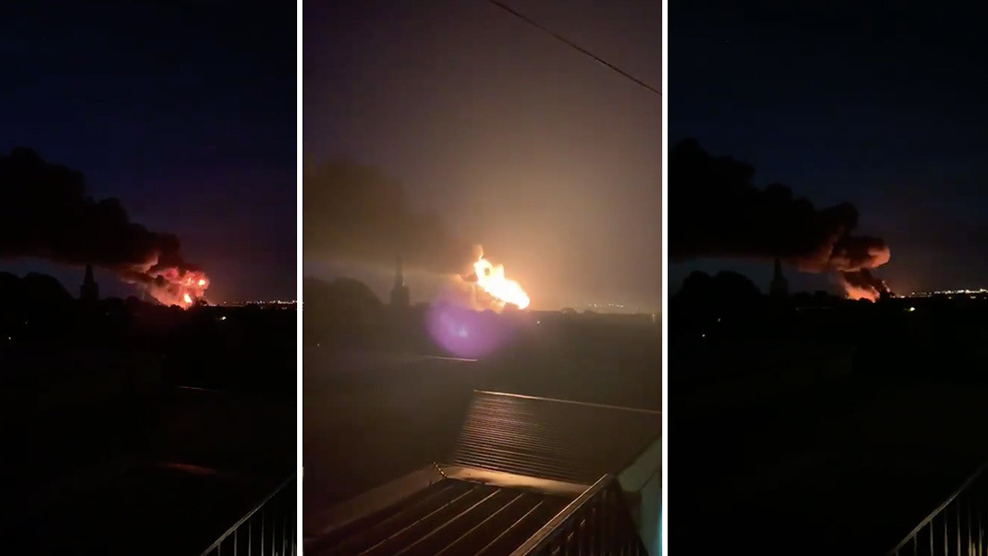 VIDEOS: Enormes columnas de humo y fuego en una fábrica de Reino Unido tras una serie de explosiones