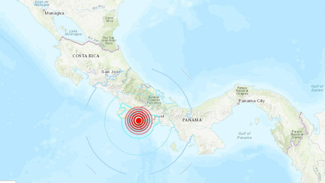 Se produce un sismo de magnitud 5,6 en la frontera entre Panamá y Costa Rica