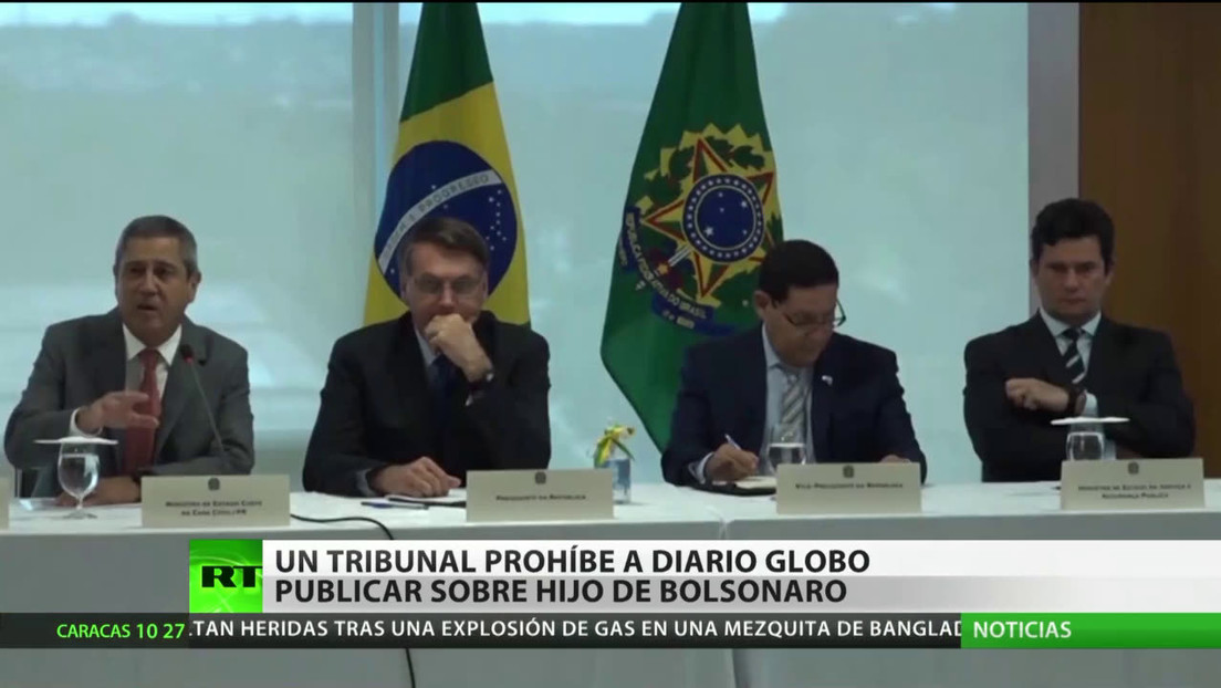 Un tribunal prohíbe al medio brasileño Globo publicar sobre el hijo de Bolsonaro