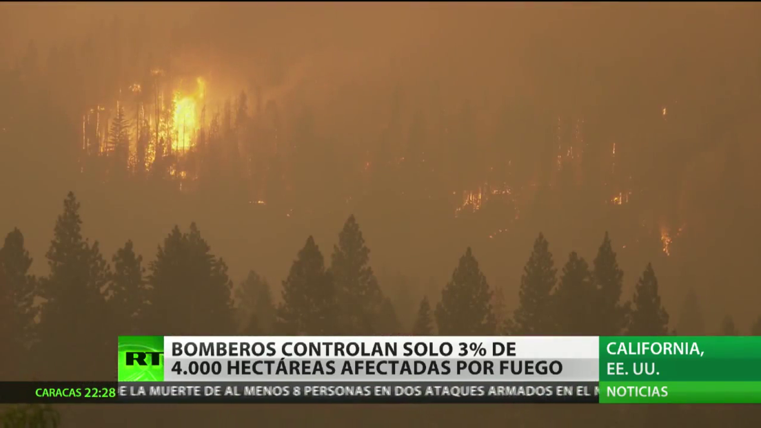 Bomberos controlan solo el 3 % de 4.000 hectáreas afectadas por el fuego en San Diego