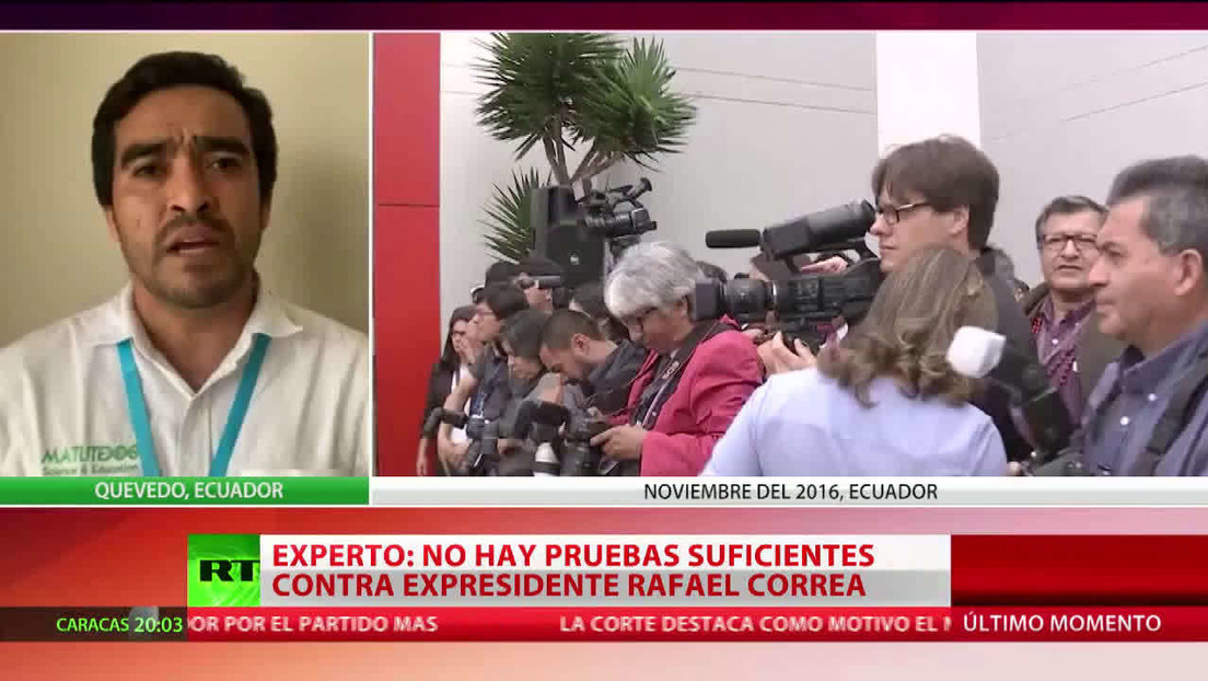 Experto: "No hay pruebas suficientes contra el expresidente ecuatoriano Rafael Correa"