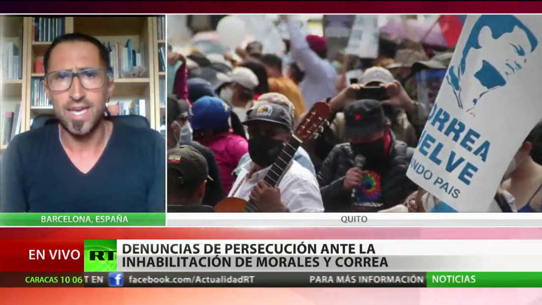 Analista internacional afirma que la inhabilitación de Morales y Correa para las elecciones "es una persecución a los líderes políticos progresistas"