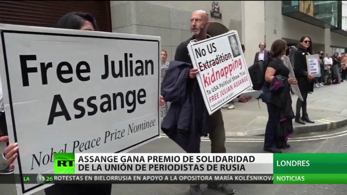 Julian Assange gana el Premio de Solidaridad de la Unión de Periodistas de Rusia