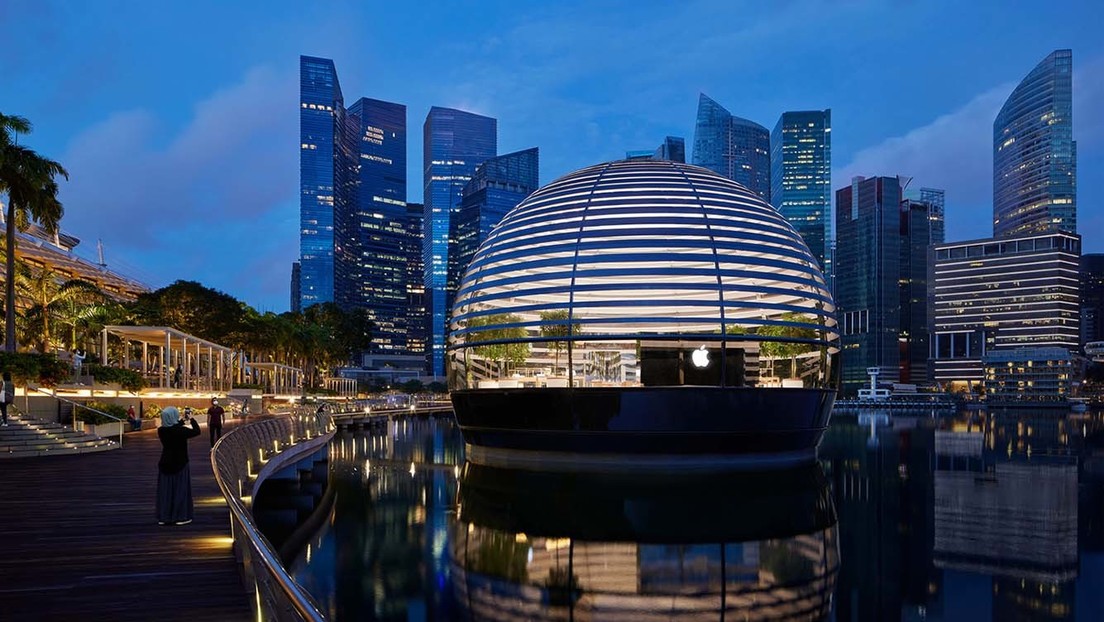 FOTOS: La espectacular nueva tienda de Apple en Singapur es esférica y flotante
