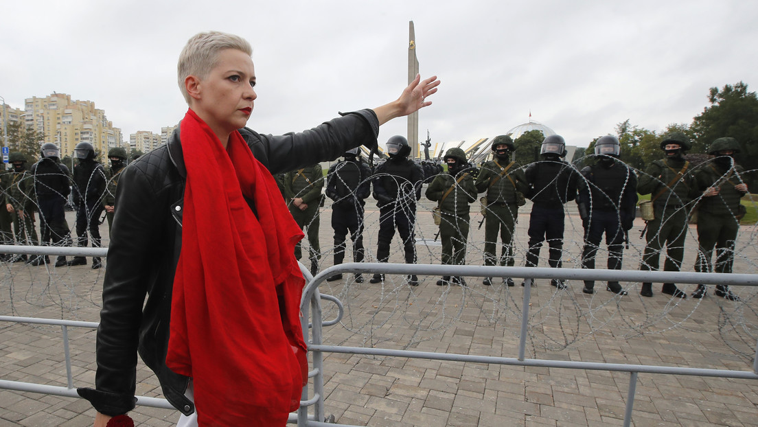 Anuncian la detención de los opositores bielorrusos Maria Kolésnikova y Maxim Znak por llamar a la toma del poder estatal