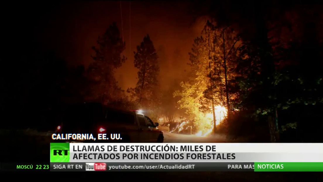 Incendios forestales en la costa oeste de EE.UU. dejan miles de afectados