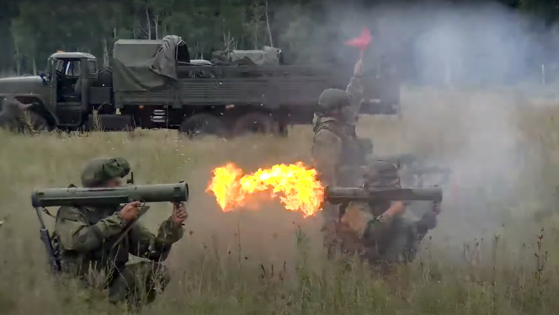 VIDEO: Así se entrenan los operadores de los lanzallamas reactivos rusos Shmel