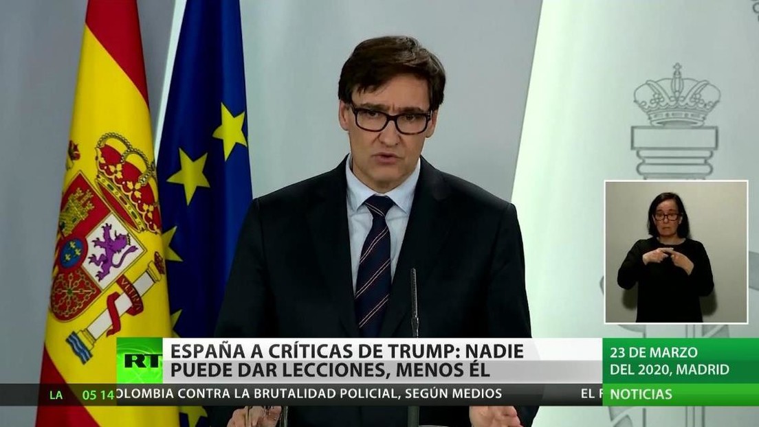 España responde a las críticas de Trump sobre la gestión de la pandemia del covid-19