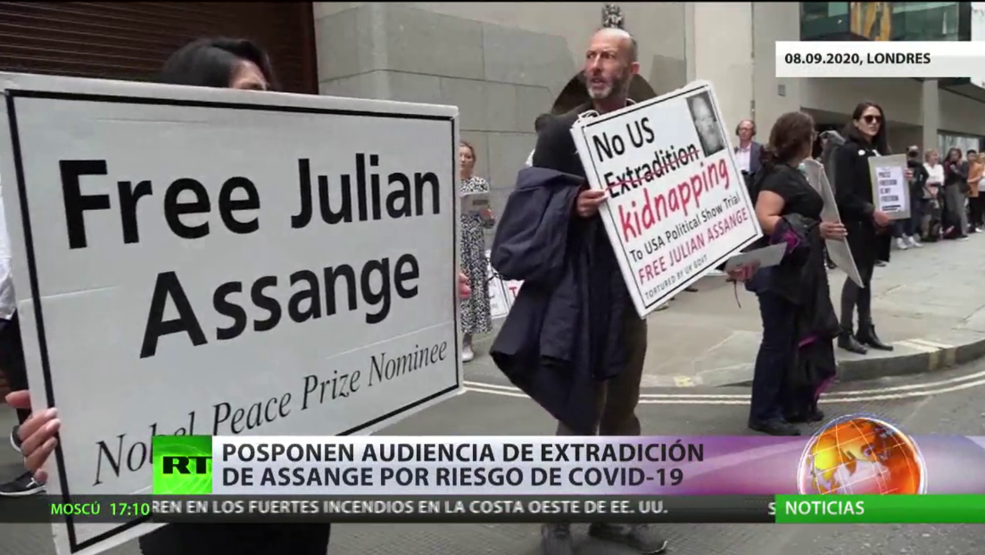 Posponen la audiencia de extradición de Assange por riesgo del coronavirus