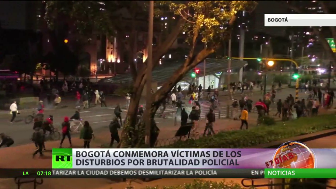 Bogotá conmemora a las víctimas de los disturbios por la brutalidad policial