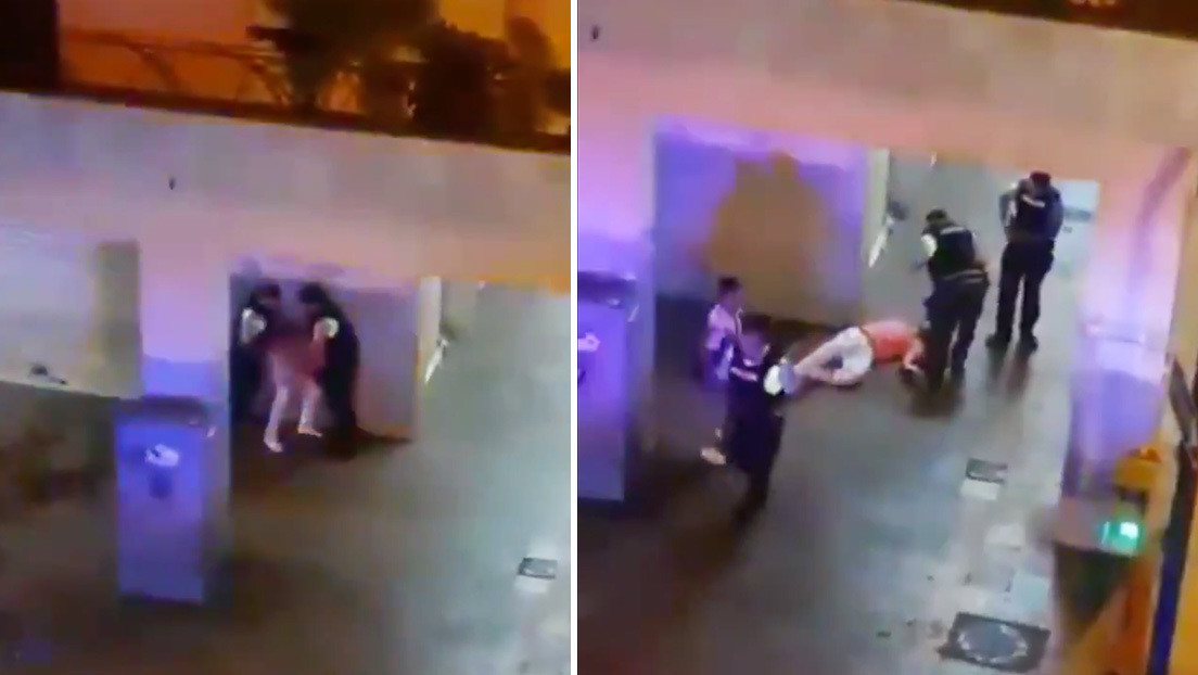 VIDEO: Graban a tres agentes de policía golpeando y pateando a un hombre en el suelo en Ecuador