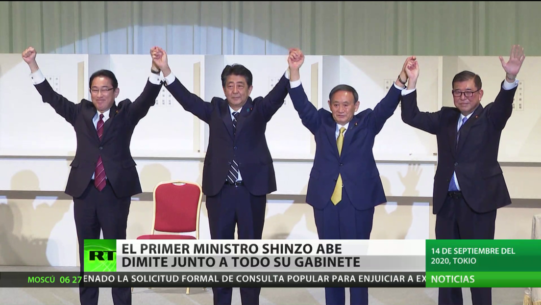 El primer ministro japonés, Shinzo Abe, dimite junto con todo su Gabinete