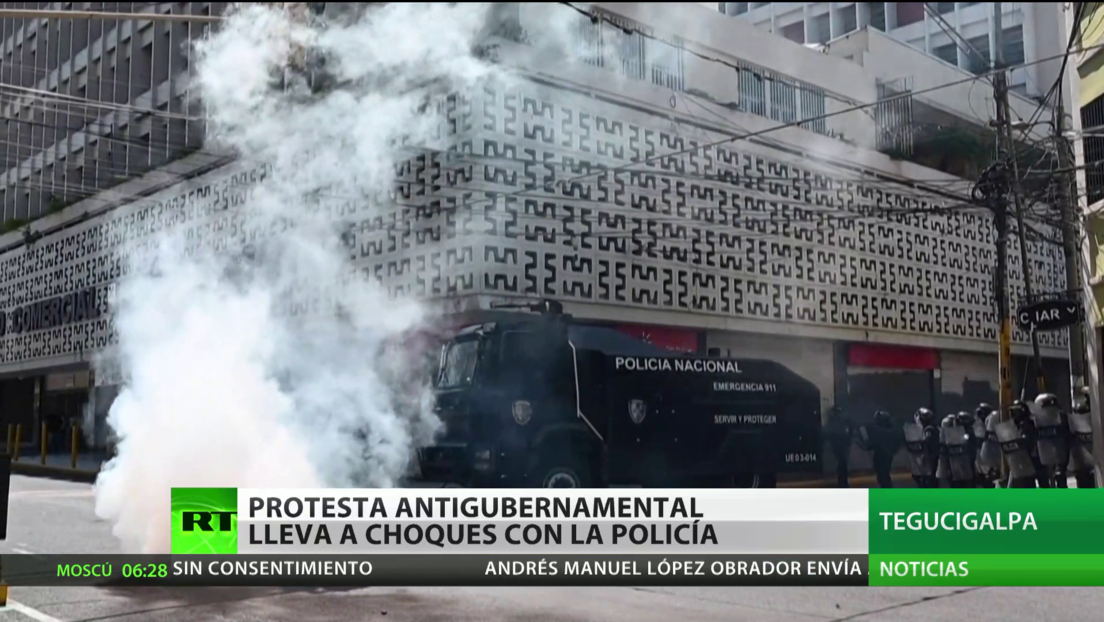 Protesta antigubernamental en Honduras lleva a choques con la Policía