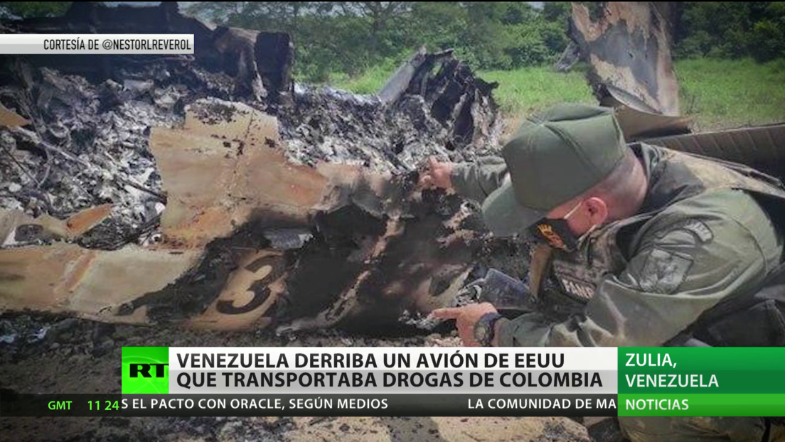 Venezuela derriba un avión de EE.UU. que transportaba drogas desde Colombia