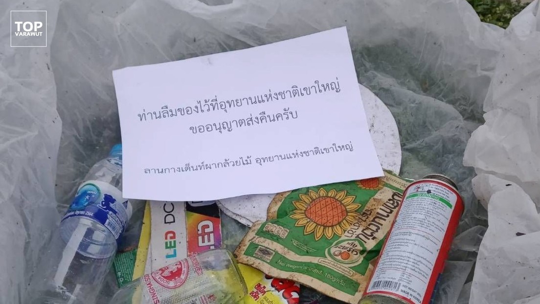 "Les devolvemos sus artículos olvidados": un parque nacional en Tailandia envía por correo la basura dejada por sus visitantes