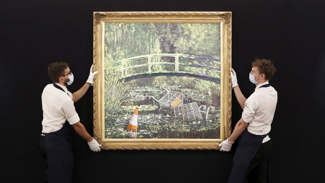 Sotheby’s calcula en hasta 6,5 millones de dólares el precio de una obra de Banksy a la que califica como 'versión disidente' de Monet