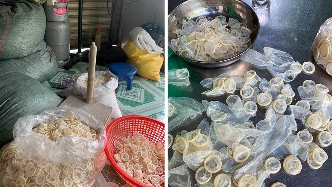 VIDEO: Confiscan más de 320.000 preservativos usados que serían reempaquetados y puestos a la venta nuevamente en Vietnam