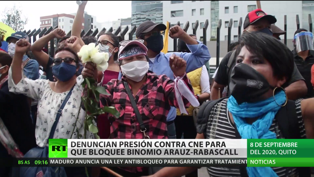 Ecuador: Denuncian presiones contra el Consejo Electoral para que bloquee el binomio Aráuz-Rabascall