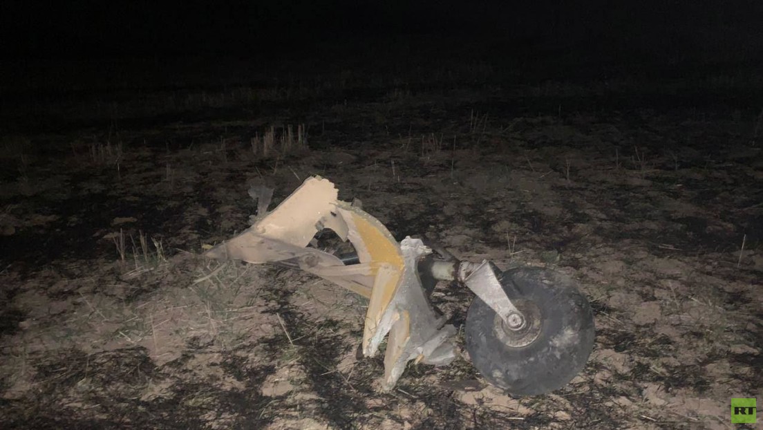 RT muestra en exclusiva imágenes de un enorme dron derribado en Nagorno Karabaj (VIDEO)