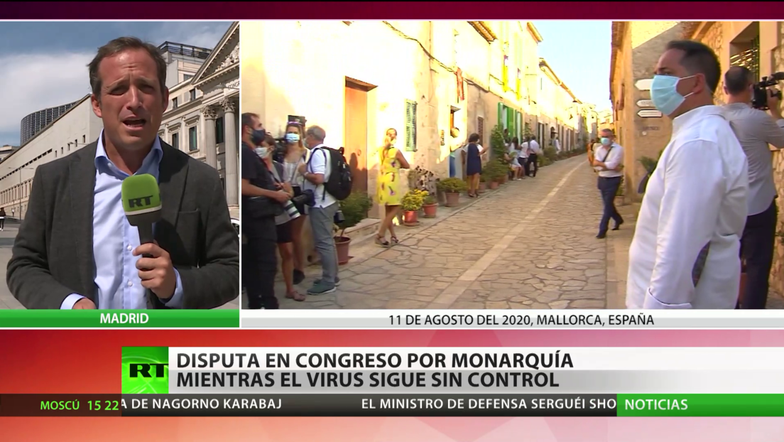 Disputa en el Congreso español por la monarquía mientras el coronavirus sigue sin control