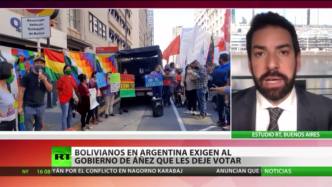 Bolivianos en Argentina exigen que el Gobierno de Áñez les deje votar
