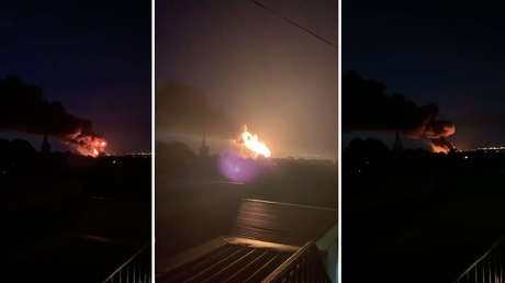 VIDEOS: Enormes columnas de humo y fuego en una fábrica de Reino Unido tras una serie de explosiones