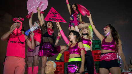 VIDEO: Los israelíes salen a la calle para protestar contra las nuevas restricciones ante el aumento de casos de covid-19